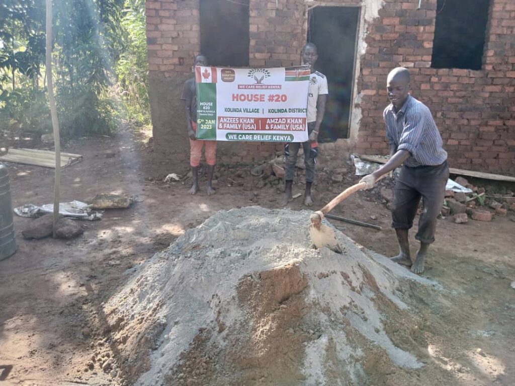 Grandma in Kenya Receives Renovated House, Life Supplies and Goats House renovation for grandma in Kenya.
