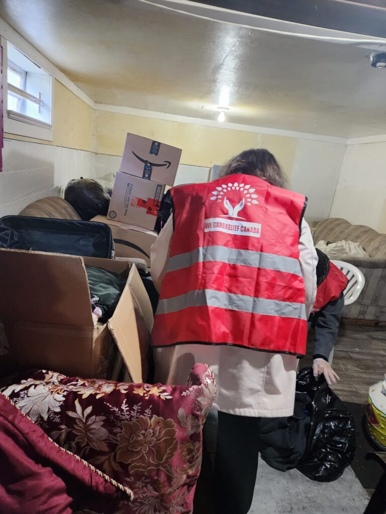 Volunteers Helping with Collection Drive For Turkey and Syria Earthquake
