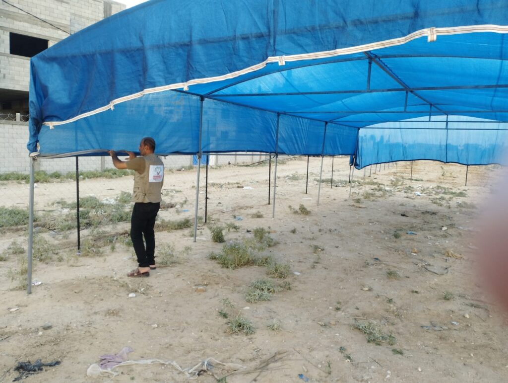 Funeral Tent Donated in Gaza for Mourning and Condolences of the Deceased IMG 20230926 WA0011 1024x771