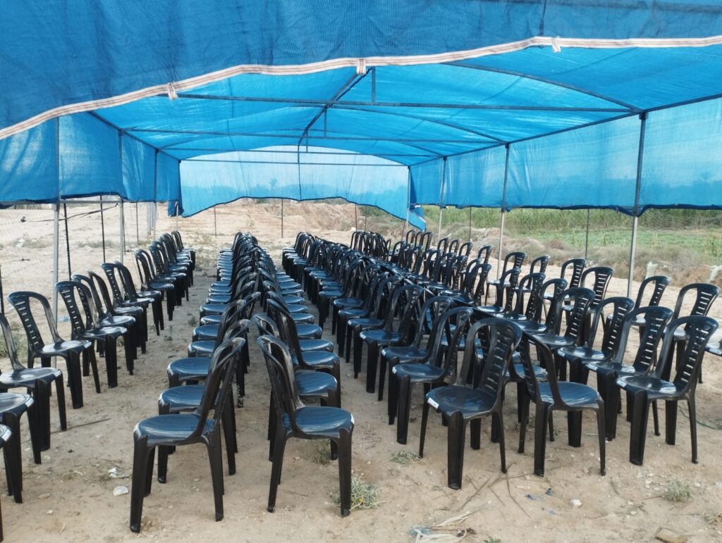 Funeral Tent Donated in Gaza for Mourning and Condolences of the Deceased IMG 20230926 WA0020 1024x771