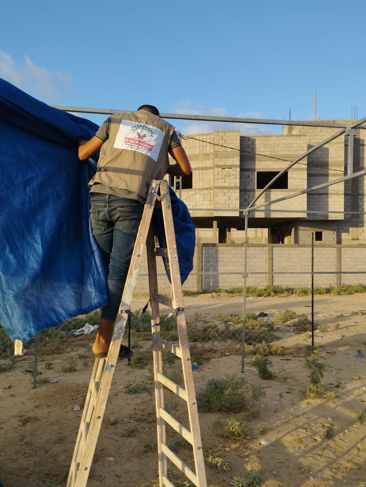 Funeral Tent Donated in Gaza for Mourning and Condolences of the Deceased IMG 20230926 WA0027